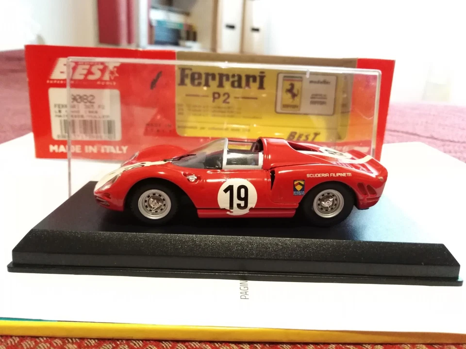 BEST MODEL 1:43 FERRARI 365 P2 MAIRESSE/MULLER LE MANS 1966 NUOVO CON BOX - Immagine 1 di 4
