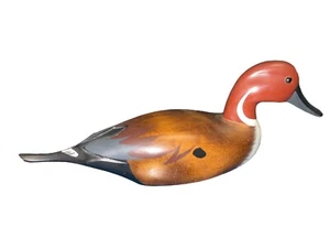 Vintage Read Headed Wood Duck Decoy Unique Rare 18” - Picture 1 of 10