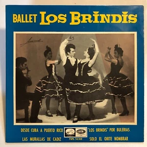 BALLET LOS BRINDIS -  DESDE CUBA A PUERTO RICO - 1965 SPANISH 7¨ EP PS, FLAMENCO - Picture 1 of 4