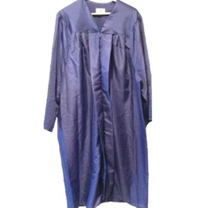 Jostens Unisex Matte Navy Blue Graduation Gown Size 5'7-5'9 #480422-13 - Picture 1 of 7
