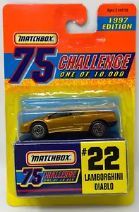 Matchbox 1996 - Lamborghini Diablo #22 - 75 Challenge Diecast New 1:64 GOLD - Picture 1 of 6