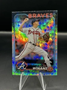2024 Topps Chrome Logofractor Refractor Allan Winans ROOKIE RC #249 ATL Braves - Picture 1 of 2