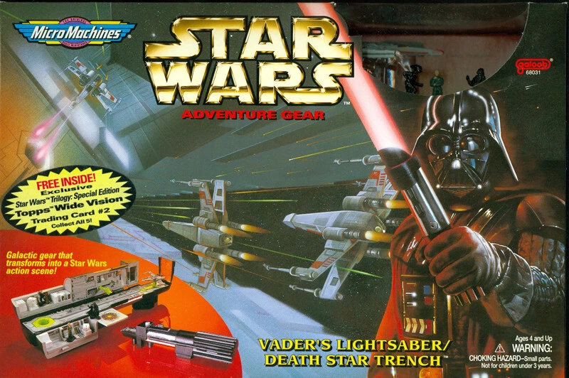 Star Wars Micro Machines Darth Vader's Lightsaber Death Star Trench Galoob 1996