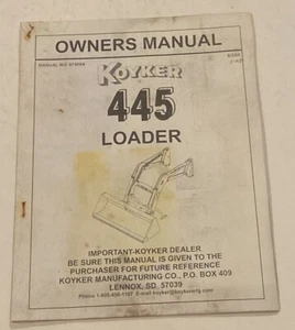 Koyker 445 Lader Betriebsanleitung Handbuch # 674094 - Bild 1 von 1