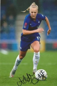 CHELSEA & FINLAND LADIES* ADELINA ENGMAN SIGNED 6x4 ACTION PHOTO+COA - Picture 1 of 1