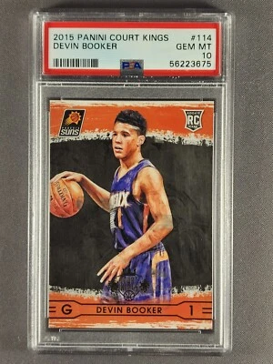 2015-16 Panini Court Kings #114 Devin Booker Rookie Card RC PSA 10 Gem Mint - Imagem 1 de 2