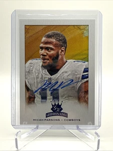 2021 Panini Chronicles Donruss Gridiron Kings Auto /49 - Micah Parsons Cowboys - Picture 1 of 2