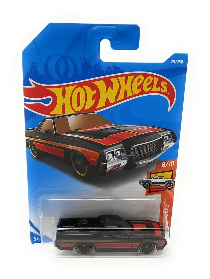 Hot Wheels 2019 Ford Ranchero nero HW Hot Trucks International scheda lunga... - Immagine 1 di 1