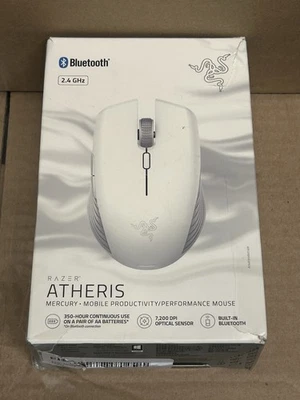 Razer Mercury ATHERIS Wireless Bluetooth Mouse 7200 DPI RC30-021702 W/Receiver - Image 1 of 4