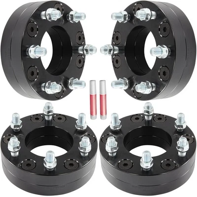 4 adaptadores de rueda 14x2 2" a 6x5,5 para Ford F150 1997-2003 con 6 orejetas 5x135 Foto 1 de 4