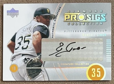 2004 Upper Deck Diamond Collection Pro Sigs Autograph Randall Simon #223 Pirates - Image 1 of 3