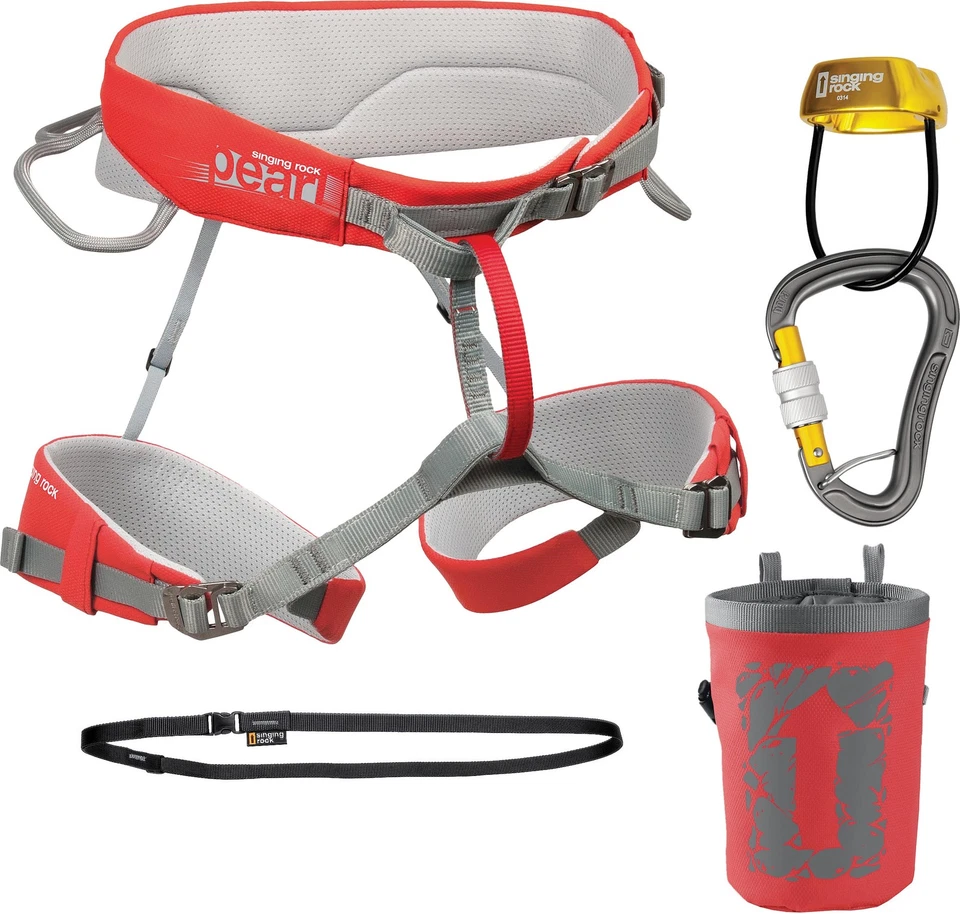 Singing Rock Pearl Coral Women's Climbing Harness & Gear Package for Gym & Crag - Image 1 of 1