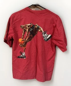 1997 Vintage Bugle Boy Basket Ball Player Logo Graphic T-shirt Size S RARE TEE - Picture 1 of 19