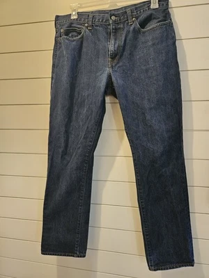 J Crew Mens Jeans 36 x 34 Blue Denim Style 1040 Dark Wash - Image 1 of 4