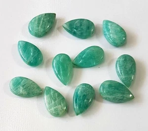 Piedra preciosa suelta cabujón pera amazonita natural de 5x7 mm a 20x25 mm - Imagen 1 de 4