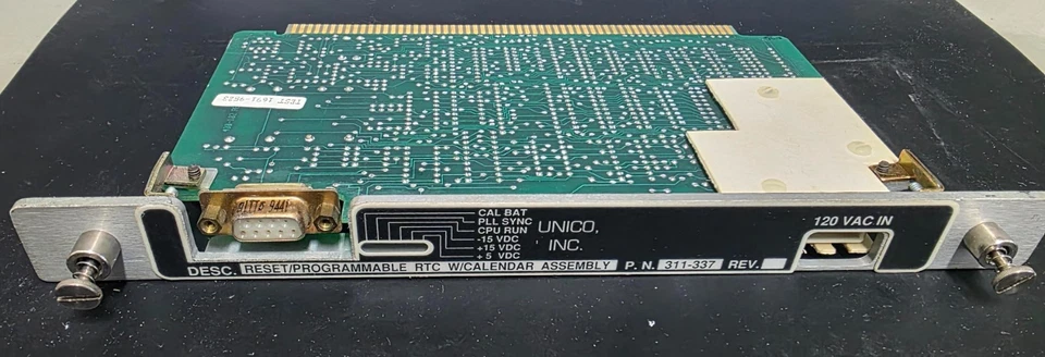 UNICO 311-337 RESET/PROGRAMMABLE RTC W/CALENDAR ASSEMNBLY (USED) - Image 1 of 2