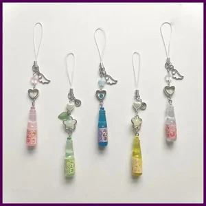 Hecho a mano Ramune botella de refresco teléfono dijes/llavero bolsa dijes regalo - Imagen 1 de 29