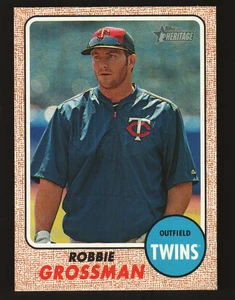 Topps Heritage #206 2017 - Robbie Grossman - Minnesota Twins 17-1240 - Imagen 1 de 2