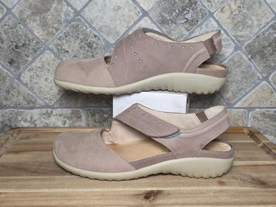 NAOT Kapua Stone Nubuck Leather Slingback Mary Jane Comfort Shoe W 37 / 6 USA - Image 1 of 4