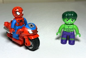 Lego Duplo Minifiguren Superhelden Superman Motorrad Hulk Marvel Menge 3 - Bild 1 von 1