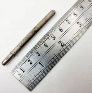 VTG Antique Rare Miniature Pencil in Chomed Brass Case 67 mm Long Unusual - Picture 1 of 15