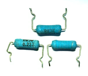 0,22 Ohm 3W 5% Wire Wound Fixed Resistor Non Flame Genuine part tested x 3 - Picture 1 of 1
