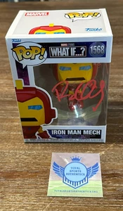 Funko Pop Autografiado Robert Downey Jr. #1568 Iron Man Mech What If Certificado de Autenticidad Holograma - Imagen 1 de 5