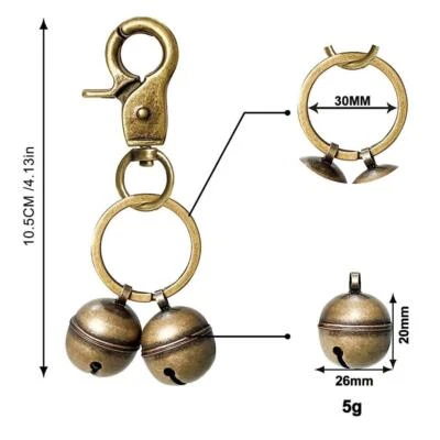 Extra Loud Cat & Dog Bells Brass Bell For Pets Collar Z6J1 1X Charm Vintage U4Q4 - image 1 of 4