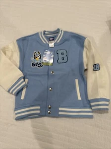 Disney Bluey Bomber Letterman Jacket Coat Toddler Boys 5T - Picture 1 of 8