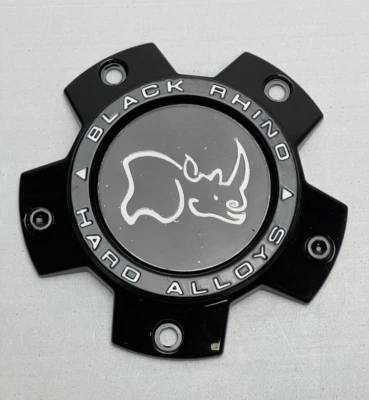 USED Black Rhino Gloss Black Wheel Center Cap SCREWS NOT INCLUDED CAP M-1041 - Image 1 of 3