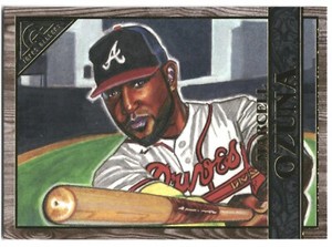2020 Topps Gallery Marcell Ozuna Wood Atlanta Braves #7