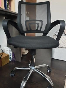 Home Office Chair Swivel Computer Desk Seat Flip-up Armrest Ergonomic Study Work - Picture 1 of 3