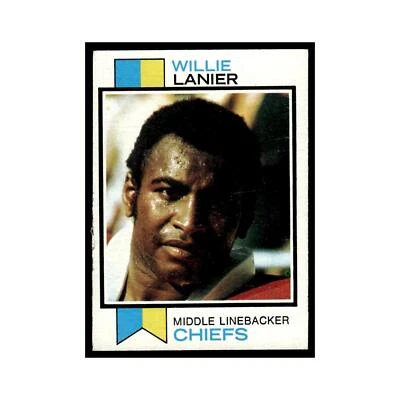 1973 Topps Willie Lanier Chiefs #410 - Image 1 of 3
