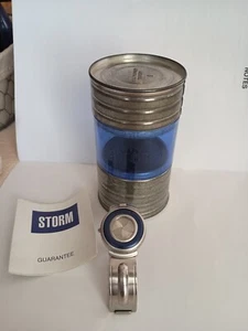 VTG '00 Storm Watch, Camera Shutter Lens, Blue Sunburst Dial,New Battery,Case - Picture 1 of 10