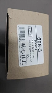 McGill 606-3 Light Socket For 12 Cubic Inch Wiring Compartment - Picture 1 of 3