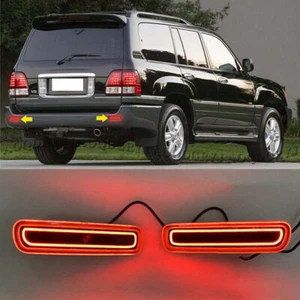 Car Rear Bumper LED Fog Lamp Reflective Light Fit For LEXUS LX470 1998-2006 2007 - Imagen 1 de 2