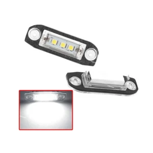 Pair LED License Plate Lights Rear Fit For Volvo XC70 XC60 S40 S60 S80 - Picture 1 of 7
