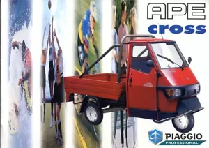 Folleto de ventas Piaggio APE Cross mercado del Reino Unido - Imagen 1 de 1