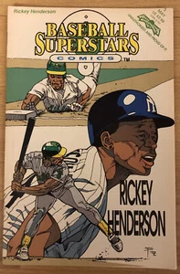 “Baseball Superstars Comics” Rickey Henderson Comic #5 Athletics Yankees (1992) - Picture 1 of 4