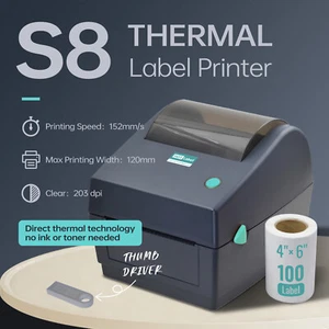 【HotLabel ®Upgraded】Label Printer maker Thermal Shipping Address Barcode 150*100 - Picture 1 of 33