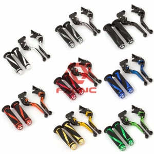 Folding&Extending Brake&Clutch Lever Handle Grip For Suzuki DR650S/SE 1994-2010 - Bild 1 von 36