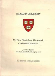 Harvard University Three Hundred and Thirty-eighth Commencement, Class of 1989 - Picture 1 of 1