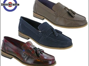 Lambretta Portobello Tasseled Loafer King BORDO HI SHINE, UK 15, EU 50, BNWT - Picture 1 of 10