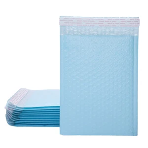 10Pcs 15X11cm Light Blue Bubble Mailers Self-Seal Shipping Padded Envelops Bags - Picture 1 of 12