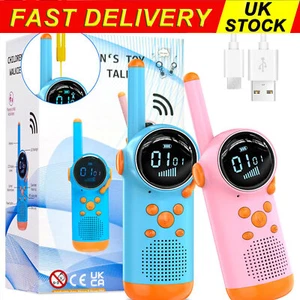 2Pcs Kids Walkie Talkie VOX Function CTCSS Family Parent-child Christmas Gifts - Picture 1 of 8