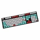 108 Tasten Wurzel Schrift Tastenkappen Farbstoff Sublimation Pbt Oem für Ikbc mechanische Tastatur