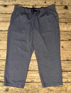 Lululemon Women’s Size 14 Heathered Black On The Fly Crop *23” EUC - Picture 1 of 8