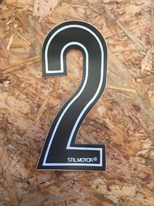 Numero 2 Adesivo Moto Altezza 10 cm. - Imagen 1 de 1