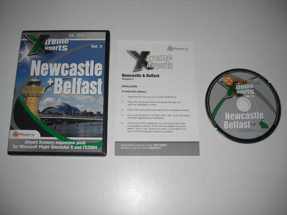 Xtreme Airports NEWCASTLE + BELFAST Pc Add-On Flight Simulator Sim X 2004 FSX - Image 1 of 1