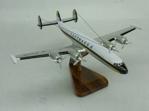 L-1049 Super Constellation Lufthansa Aircraft Wood Model Replica Free Shipping - Picture 1 of 1